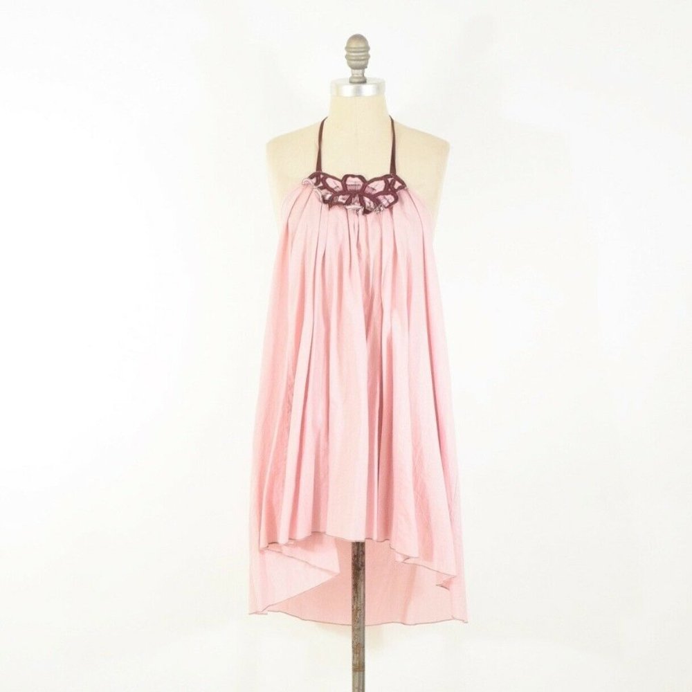 A Common Thread Embroidered Cotton Trapeze Dress